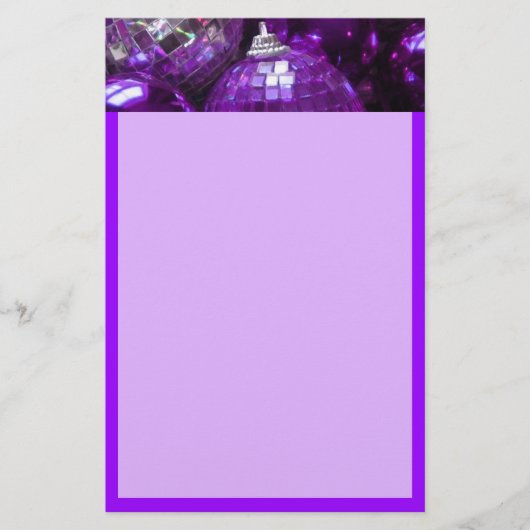 Papeterie Baubles violet en-tête stationery violet (Devant)