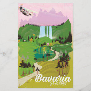 Papeterie Bavière Allemagne paysage imprimer