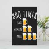 Papeterie BBQ | BBQ Timer Bière Boire Funny Grilling (Debout devant)