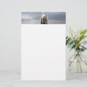 Papeterie Beach Westie Réflexion Papier à lettres (Debout devant)