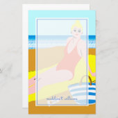 Papeterie Beachy Keen - Jaune (Devant / Derrière)