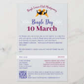 Papeterie Beagle Dog Day Mailing  (Devant)