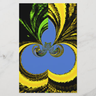 Papeterie Beau Beau Art Sud-Africain Jaune et Bleu