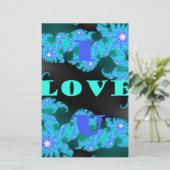 Papeterie Beau coloré amour univers vectoriel art (Debout devant)