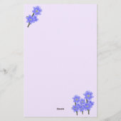 Papeterie Beau coloré Floral Lined Stationnaire (Dos)