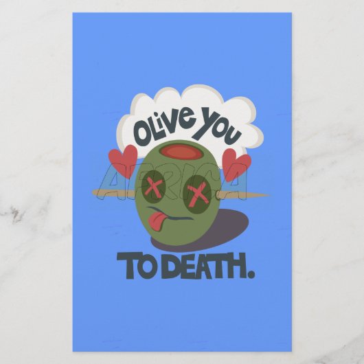 Papeterie Beau Cool J'aime Afrique Art (Devant)