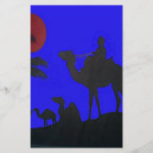 Papeterie Beau Extraordinaire Sunset Camel Safari Art Imprim (Devant)