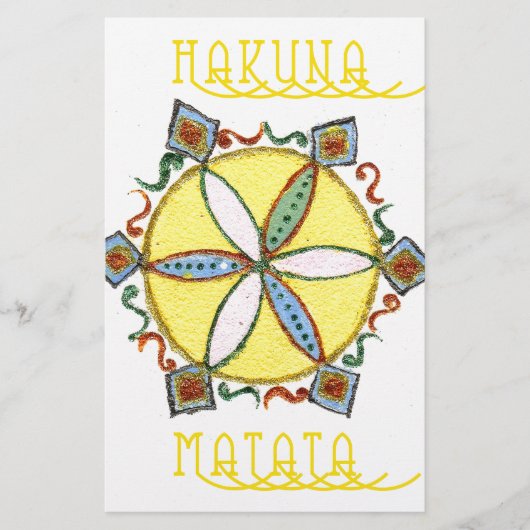 Papeterie Beau Inspirationnel Star Floral Vector Motif (Devant)