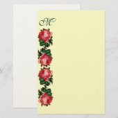 Papeterie BEAU ROSE ROSE ROSE MONOGRAM, Crème (Devant / Derrière)