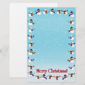 Papeterie Beaucoup d'neigeurs de Noël (Devant / Derrière)