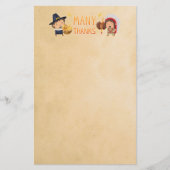 Papeterie Beaucoup Remercient Pilgrim Et Native Grateful Ens (Devant)