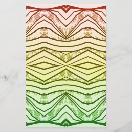 Papeterie Beauté tribale d'impression de musique de Rasta de (Devant)