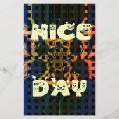 Papeterie Beautiful have a Nice Day Text Print vecteur (Devant)