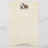 Papeterie Beaux Chevaux Style Boho Occidental (Devant)