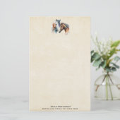Papeterie Beaux Chevaux Style Boho Occidental (Debout devant)