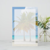 Papeterie Beaux palmiers sur une plage tropicale (Debout devant)