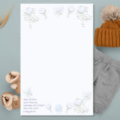 Papeterie Bébé Coeur Rattle Pale Bébé teint bleu