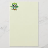 Papeterie Bébé Hibou Mignon St Patrick Dessin Animé (Devant)