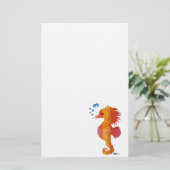 Papeterie Bébé hippocampe à bulles (Debout devant)