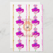 Papeterie Bébé Lion Cub Hakuna Matata graphisme design (Devant / Derrière)