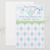 Papeterie Bébé mignon ligne de vêtements pour garçon (Devant / Derrière)