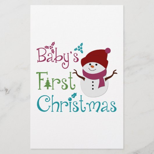 Papeterie Bébés adorables Premier Noël (Devant)