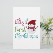 Papeterie Bébés adorables Premier Noël (Debout devant)