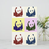 Papeterie Bébés pandas Pop Art (Debout devant)