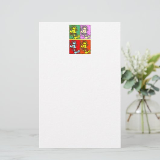 Papeterie Beethoven pop-art (Debout devant)