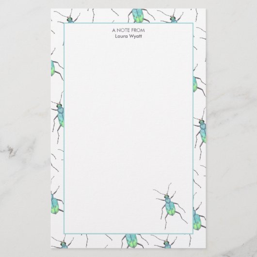 Papeterie Beetle Bleu (Devant)