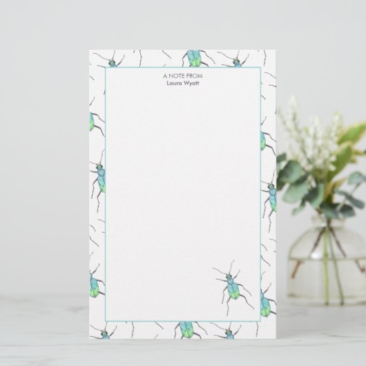 Papeterie Beetle Bleu (Debout devant)