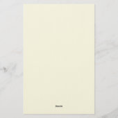 Papeterie Beige Simple Plain Professional Modern Minimailst (Dos)