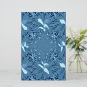 Papeterie Belle Belle Iridescente bleu. motif sans couture (Debout devant)