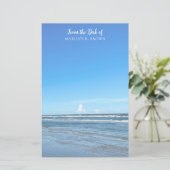 Papeterie Belle Blue Ocean Waves Seashore Photographie (Debout devant)