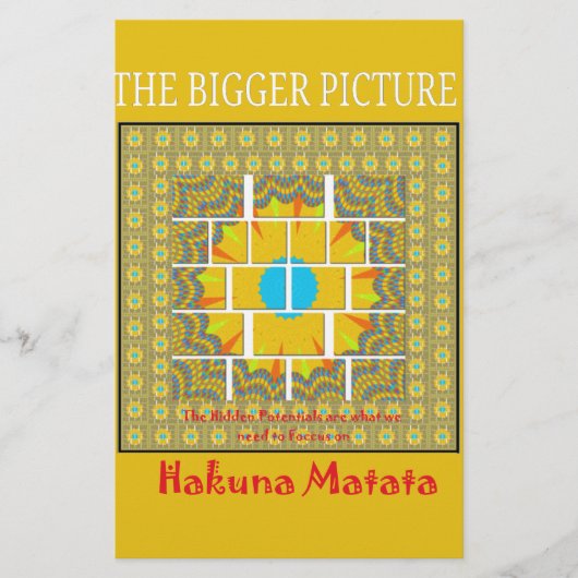 Papeterie Belle conception graphique extraordinaire jaune or (Devant)