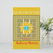 Papeterie Belle conception graphique extraordinaire jaune or (Debout devant)