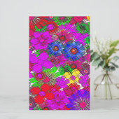 Papeterie Belle couleur Extraordinaire motif floral design (Debout devant)