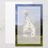 Papeterie Belle église isolée et solitaire appelée Rainui (Devant / Derrière)