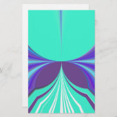 Papeterie Belle extraordinaire Motif Cyan Motif Motif (Devant / Derrière)