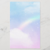 Papeterie Belle licorne avec Rainbow Mane & Tail (Dos)