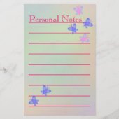 Papeterie Belle note en pastel mignonne d'école de fille de (Devant)