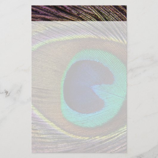 Papeterie Belle plume de paon (Devant)