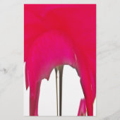 Papeterie Belle rose rouge extraordinaire sous le ciel blanc (Devant)