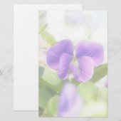 Papeterie Belle violette de printemps (Devant / Derrière)