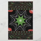 Papeterie Belle Whirling étoiles arrière - plan Imprimer vec (Devant)