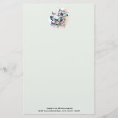 Papeterie Belles papillons et fleurs (Devant)