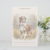 Papeterie Berger Australien Red Merle (Debout devant)