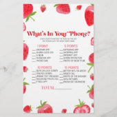 Papeterie Berry fraise dans votre jeu de Baby shower de télé (Devant)