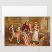 Papeterie Betsy Ross, 1777 (Histoire américaine) (Patriote a (Devant / Derrière)