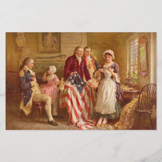 Papeterie Betsy Ross, 1777 (Histoire américaine) (Patriote a (Devant)
